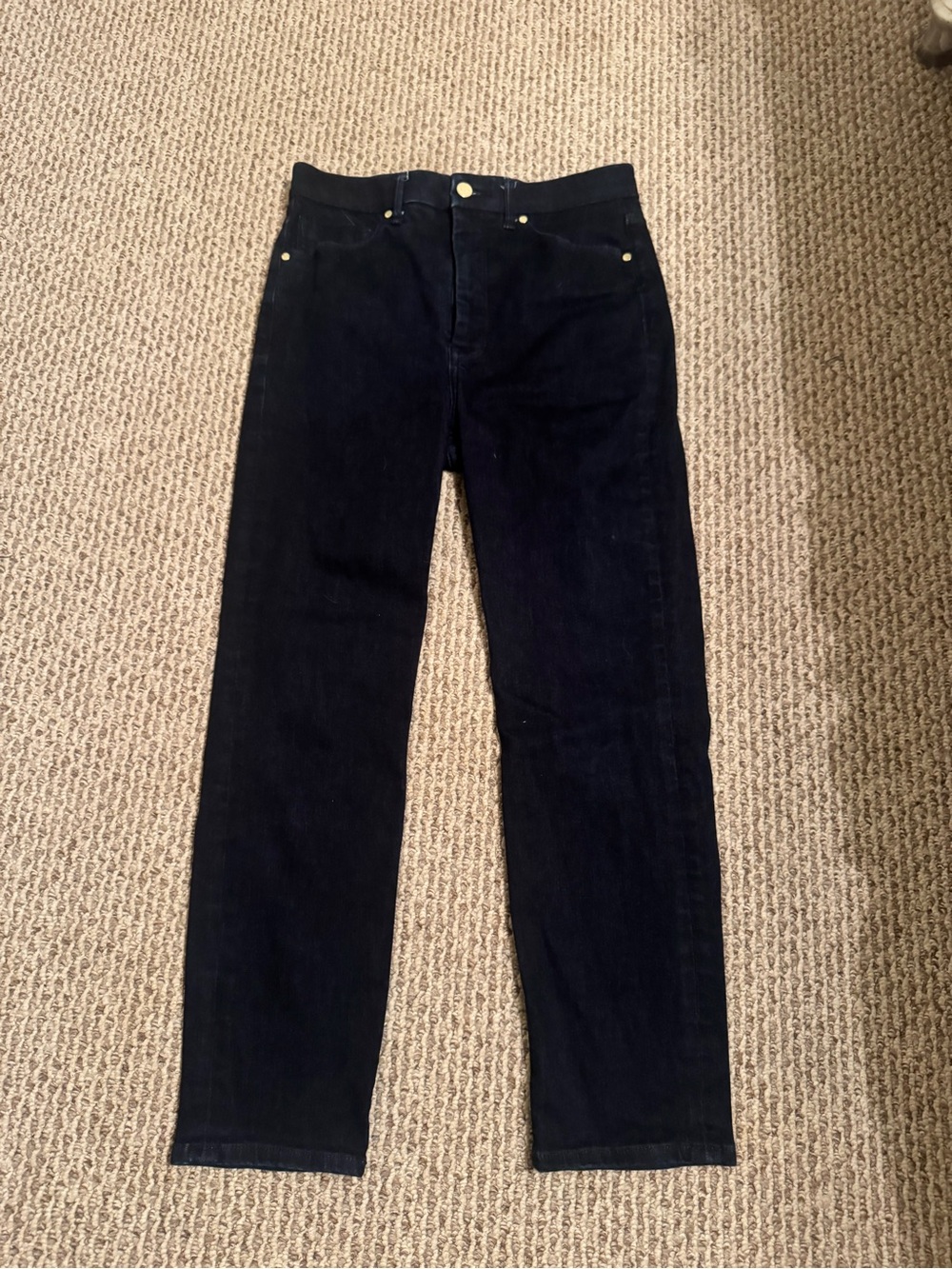 Express Women's Dark Navy Straight Jeans